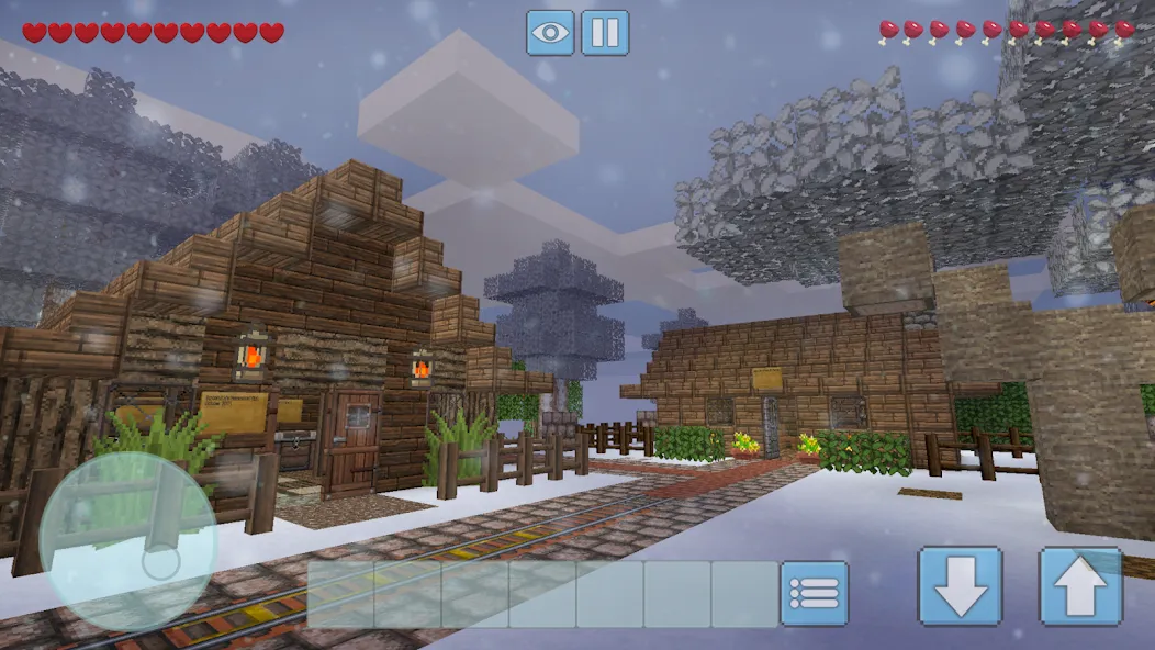 Winter Craft - Block Craft (Винтер Крафт)  [МОД Все открыто] Screenshot 1