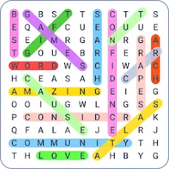 Скачать взломанную Word Search Colorful  [МОД Много денег] - полная версия apk на Андроид