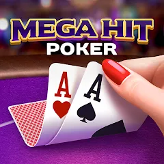 Взлом Mega Hit Poker: Texas Holdem (Мега Хит Покер)  [МОД Бесконечные монеты] - полная версия apk на Андроид