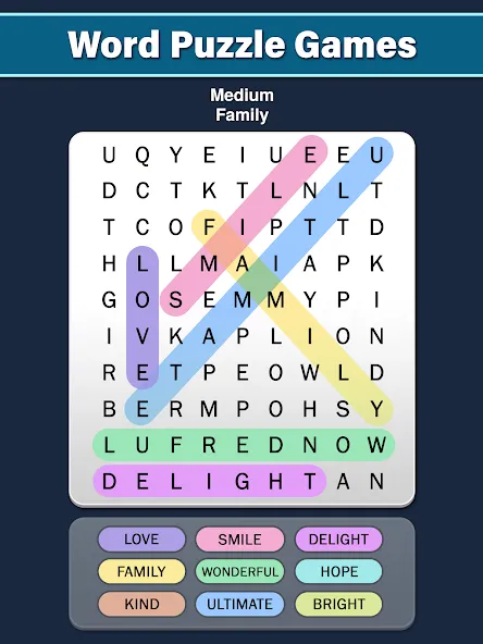 Word Search: Word Find (Ворд Срч)  [МОД Mega Pack] Screenshot 5