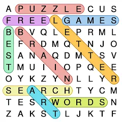 Взломанная Word Search: Word Find (Ворд Срч)  [МОД Mega Pack] - последняя версия apk на Андроид