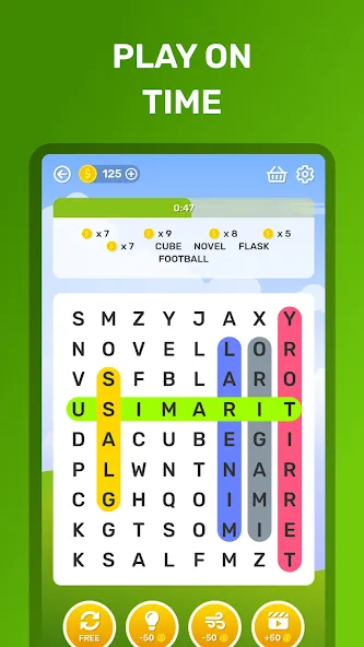 Word Search Puzzle Game  [МОД Много монет] Screenshot 3