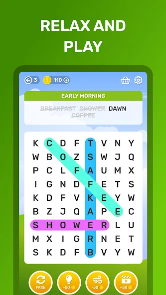 Word Search Puzzle Game  [МОД Много монет] Screenshot 5