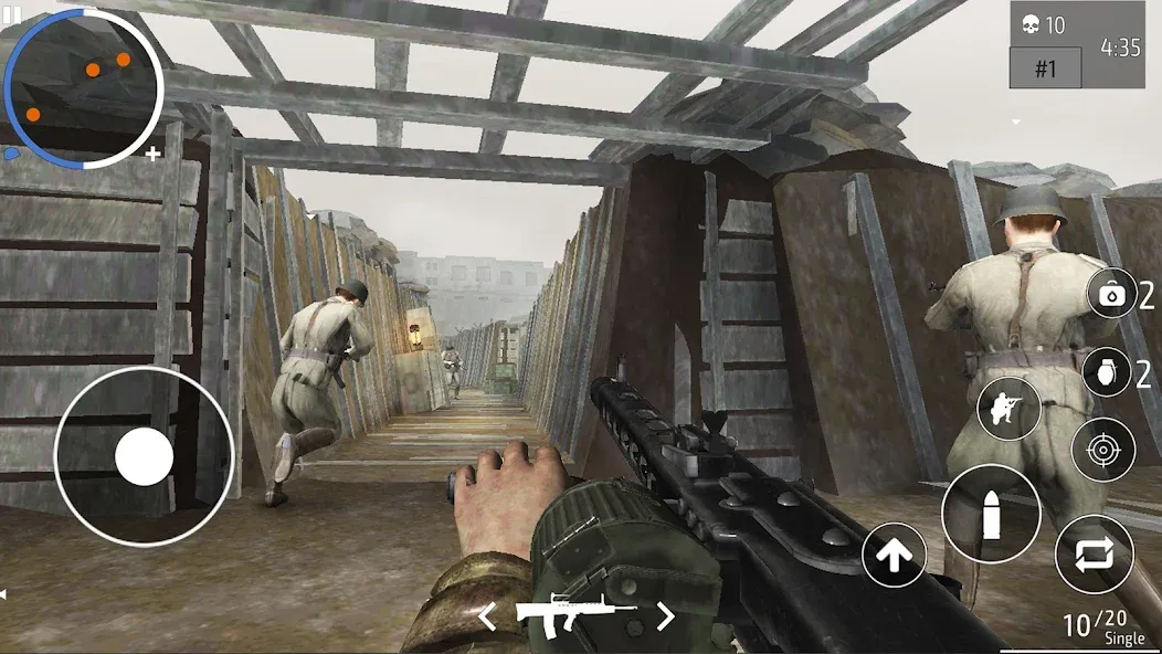 World War 2 Shooter offline (Мировая война 2 Стрелок)  [МОД Бесконечные монеты] Screenshot 4