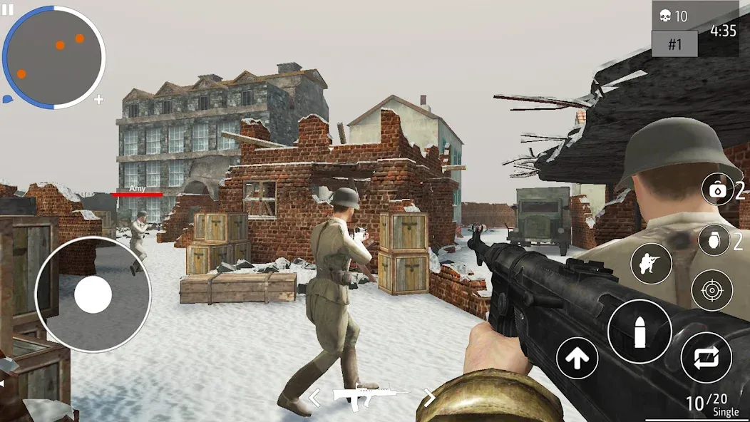 World War 2 Shooter offline (Мировая война 2 Стрелок)  [МОД Бесконечные монеты] Screenshot 5