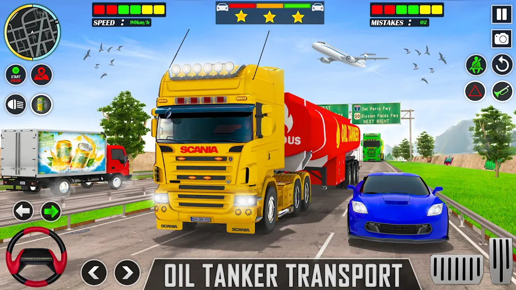 Offroad Oil Tanker Truck Games (Оффроуд Игры на машинецистерне для нефти)  [МОД Много монет] Screenshot 1