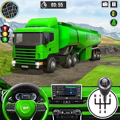 Скачать взлом Offroad Oil Tanker Truck Games (Оффроуд Игры на машинецистерне для нефти)  [МОД Много монет] - последняя версия apk на Андроид