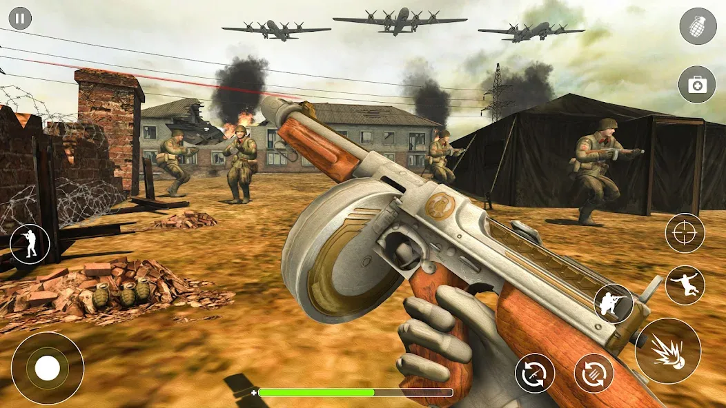 WW2 Survival Shooter :Gun fire (Вторая Мировая Война  )  [МОД Много денег] Screenshot 4