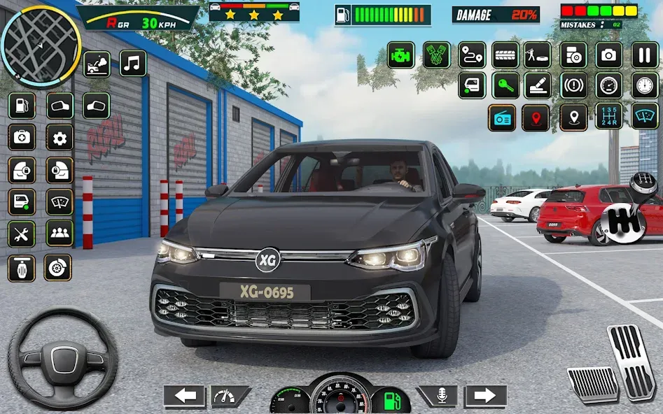 City Car Driving - Car Games (Сити Кар Драйвинг)  [МОД Много монет] Screenshot 1