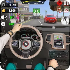 Скачать взломанную City Car Driving - Car Games (Сити Кар Драйвинг)  [МОД Много монет] - последняя версия apk на Андроид