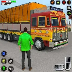 Взломанная Indian Truck Drive Truck Games (Индийский грузовой симулятор)  [МОД Много денег] - стабильная версия apk на Андроид