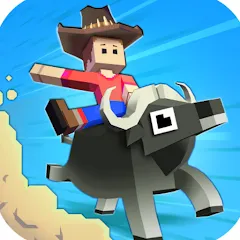 Взломанная Rodeo Stampede: Sky Zoo Safari  [МОД Unlocked] - полная версия apk на Андроид