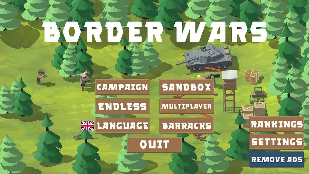 Border Wars: Army Simulator  [МОД Menu] Screenshot 1