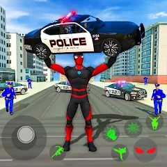 Скачать взлом Spider Miami Rope Hero Ninja  [МОД Menu] - последняя версия apk на Андроид