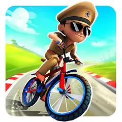 Скачать взломанную Little Singham Cycle Race (Литл Сингам Велосипедная Гонка)  [МОД Бесконечные монеты] - полная версия apk на Андроид