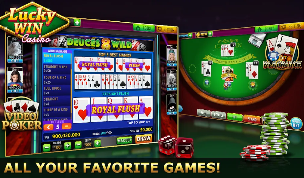 Lucky Win Casino™ SLOTS GAME (Лаки Вин казино СЛОТЫ ИГРА)  [МОД Много монет] Screenshot 5