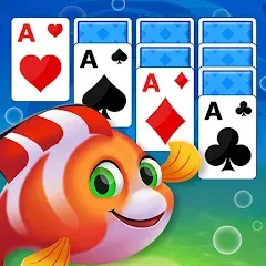 Скачать взлом Solitaire Fish Klondike Card (Солитер Карточная игра Клондайк Фиш)  [МОД Меню] - последняя версия apk на Андроид