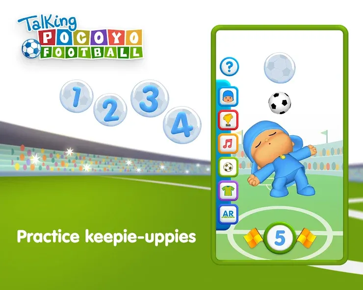 Talking Pocoyo Football  [МОД Много денег] Screenshot 5