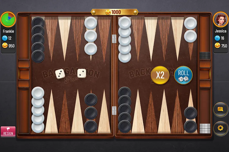 Backgammon Plus - Board Game (Бэкгаммон Плюс)  [МОД Бесконечные монеты] Screenshot 1