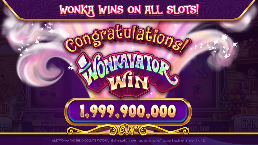 Willy Wonka Vegas Casino Slots (Вилли Вонка Вегас Казино Слоты)  [МОД Бесконечные монеты] Screenshot 1