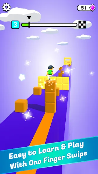 Block Surfer (Блок Серфер)  [МОД Бесконечные монеты] Screenshot 1