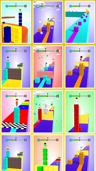 Block Surfer (Блок Серфер)  [МОД Бесконечные монеты] Screenshot 4