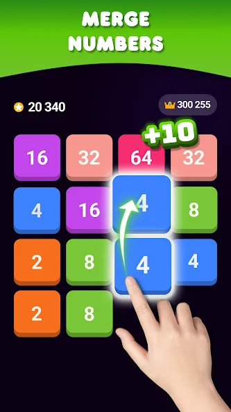 2048: Puzzle Game! Merge Block (Две тысячи сорок восемь)  [МОД Много монет] Screenshot 1