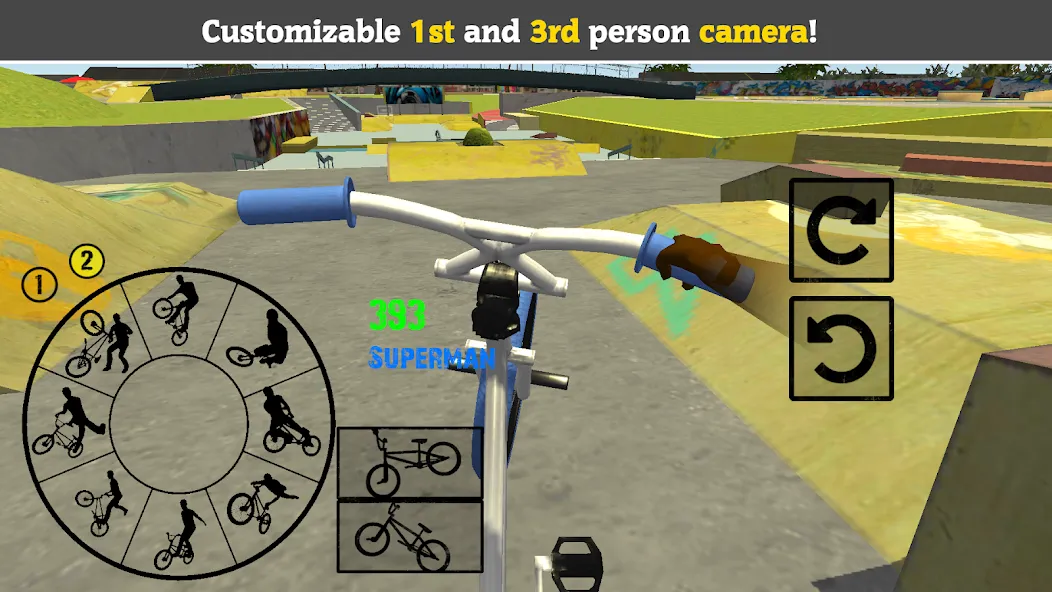 BMX FE3D 2 (БМХ ФЭ3Д 2)  [МОД Много монет] Screenshot 2