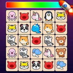 Скачать взломанную Match Animal - Match Game (Матч Зверь Матч Игра)  [МОД Меню] - полная версия apk на Андроид