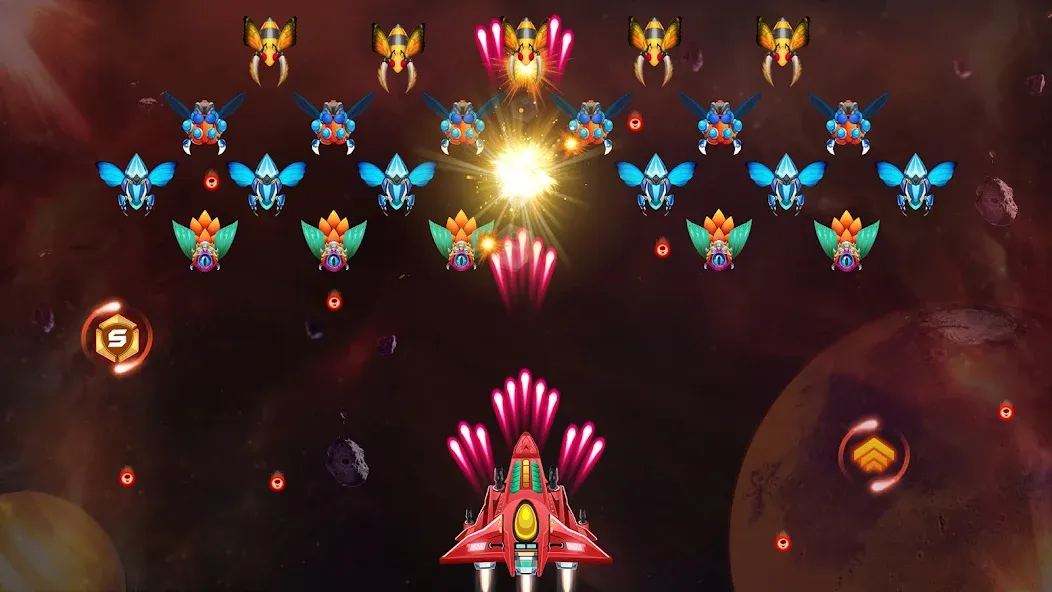 Galaxy Attack - Alien Shooter (Гэлэкси аттак)  [МОД Menu] Screenshot 5