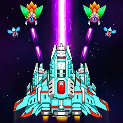 Взломанная Galaxy Attack - Alien Shooter (Гэлэкси аттак)  [МОД Menu] - стабильная версия apk на Андроид