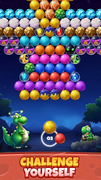 Bubble Shooter Primitive Eggs (Бабл Шутер Примитивные Яйца)  [МОД Меню] Screenshot 5