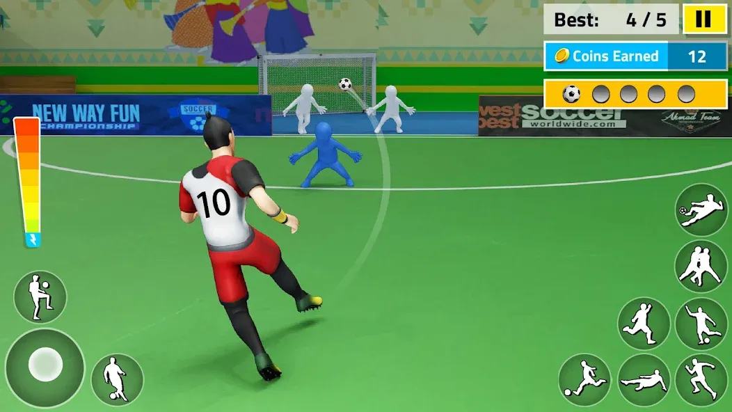 Indoor Futsal: Football Games (Индор Футзал)  [МОД Бесконечные монеты] Screenshot 4