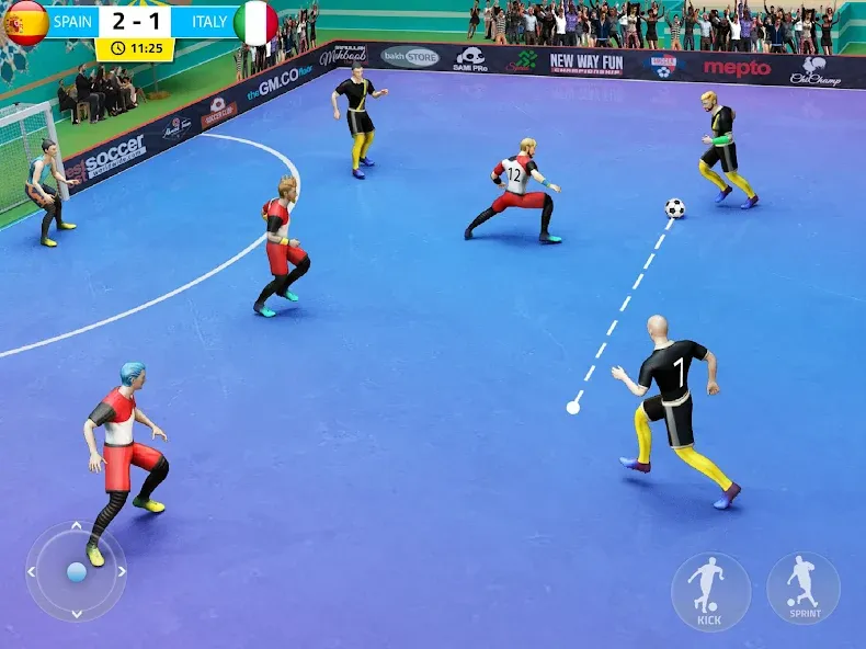 Indoor Futsal: Football Games (Индор Футзал)  [МОД Бесконечные монеты] Screenshot 5