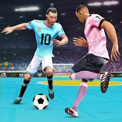 Скачать взломанную Indoor Futsal: Football Games (Индор Футзал)  [МОД Бесконечные монеты] - полная версия apk на Андроид