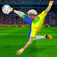 Скачать взломанную Play Football: Soccer Games (тар Футбол 23)  [МОД Бесконечные деньги] - последняя версия apk на Андроид