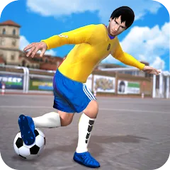 Скачать взломанную Street Football Kick Games (Уличный футбол Игры с ударами)  [МОД Mega Pack] - стабильная версия apk на Андроид