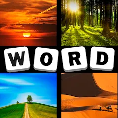 Скачать взлом 4 Pics 1 Word Quiz Game  [МОД Много монет] - стабильная версия apk на Андроид