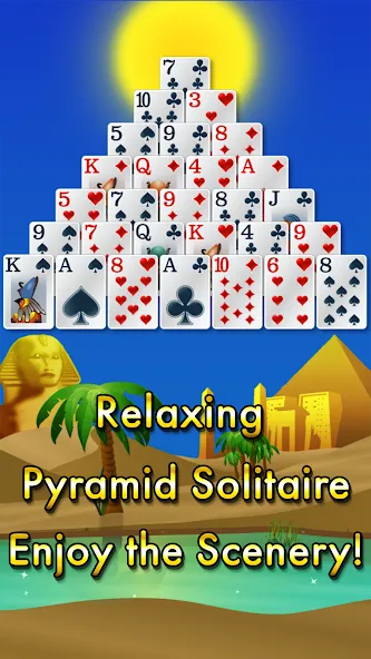 Pyramid Solitaire - Egypt (Пирамиды пасьянс)  [МОД Много монет] Screenshot 1