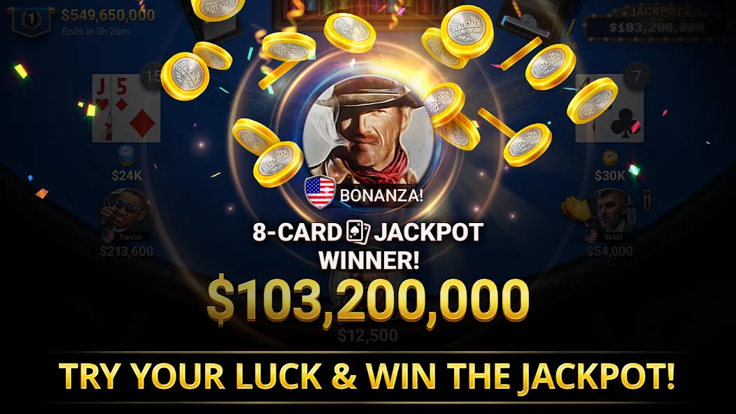 Blackjack Championship (Блэкджек Чемпионат)  [МОД Много денег] Screenshot 4