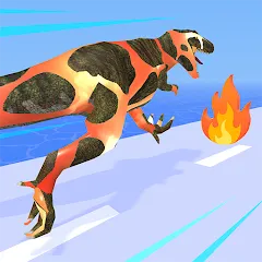 Скачать взлом Dino Evolution Run 3D (Дино Эволюция Ран 3Д)  [МОД Все открыто] - полная версия apk на Андроид