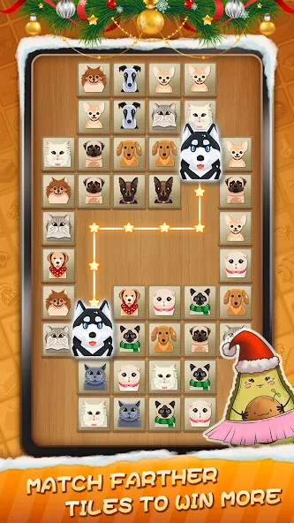 Tile Connect - Matching Games (Тайл Коннект)  [МОД Бесконечные монеты] Screenshot 3