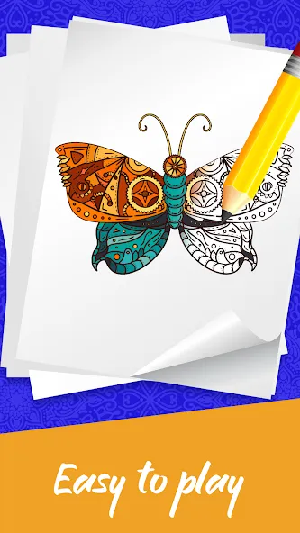 Mandala Coloring Book Game (Мандала Книга раскрасок  Игра)  [МОД Все открыто] Screenshot 2