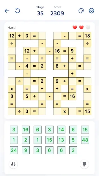 Crossmath - Math Puzzle Games (Математические головоломки игры)  [МОД Unlocked] Screenshot 1