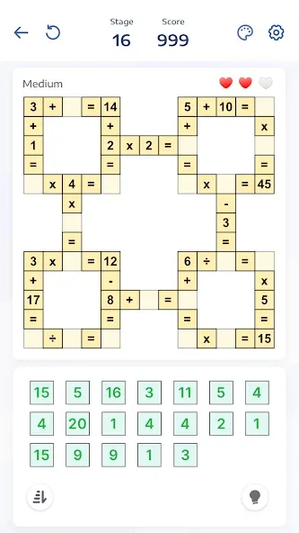 Crossmath - Math Puzzle Games (Математические головоломки игры)  [МОД Unlocked] Screenshot 3