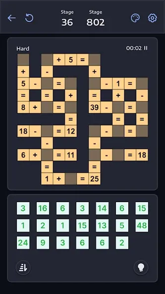 Crossmath - Math Puzzle Games (Математические головоломки игры)  [МОД Unlocked] Screenshot 5