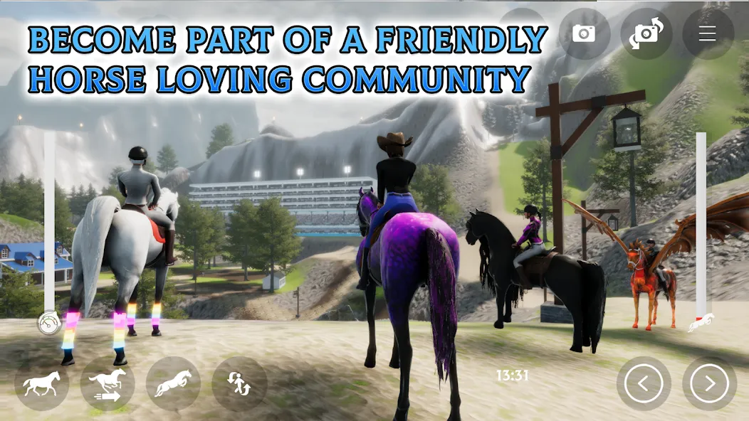 Horse Academy - Equestrian MMO (Хорс Академи)  [МОД Unlimited Money] Screenshot 4