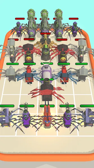 Merge Spider Train  [МОД Menu] Screenshot 5