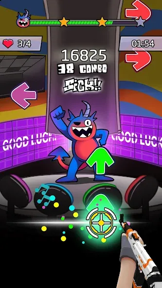 Beat Shooter Night: Rap Battle (ФНФ Фанк)  [МОД Все открыто] Screenshot 2