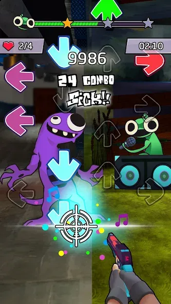 Beat Shooter Night: Rap Battle (ФНФ Фанк)  [МОД Все открыто] Screenshot 3